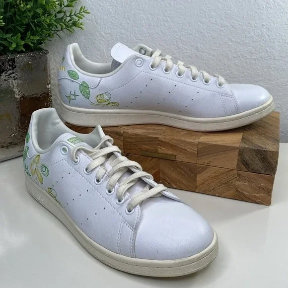 adidas Disney x Stan Smith Tinkerbell Peter Pan Lace Up Sneaker Trainer Size 9 - Picture 3 of 14
